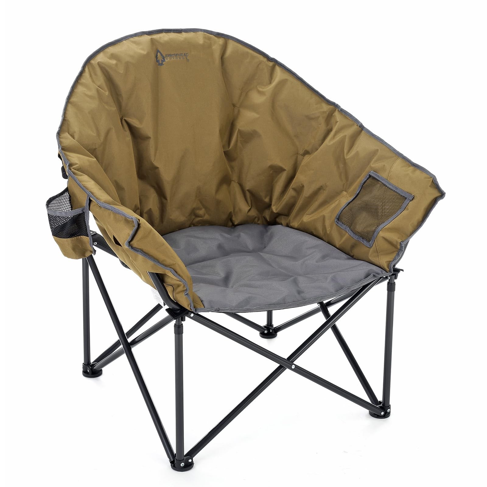 ARROWHEAD OUTDOOR KKS0336U WRANGLER BROWN OVERSIZED CAMPING CHAIR MULTICOLOR