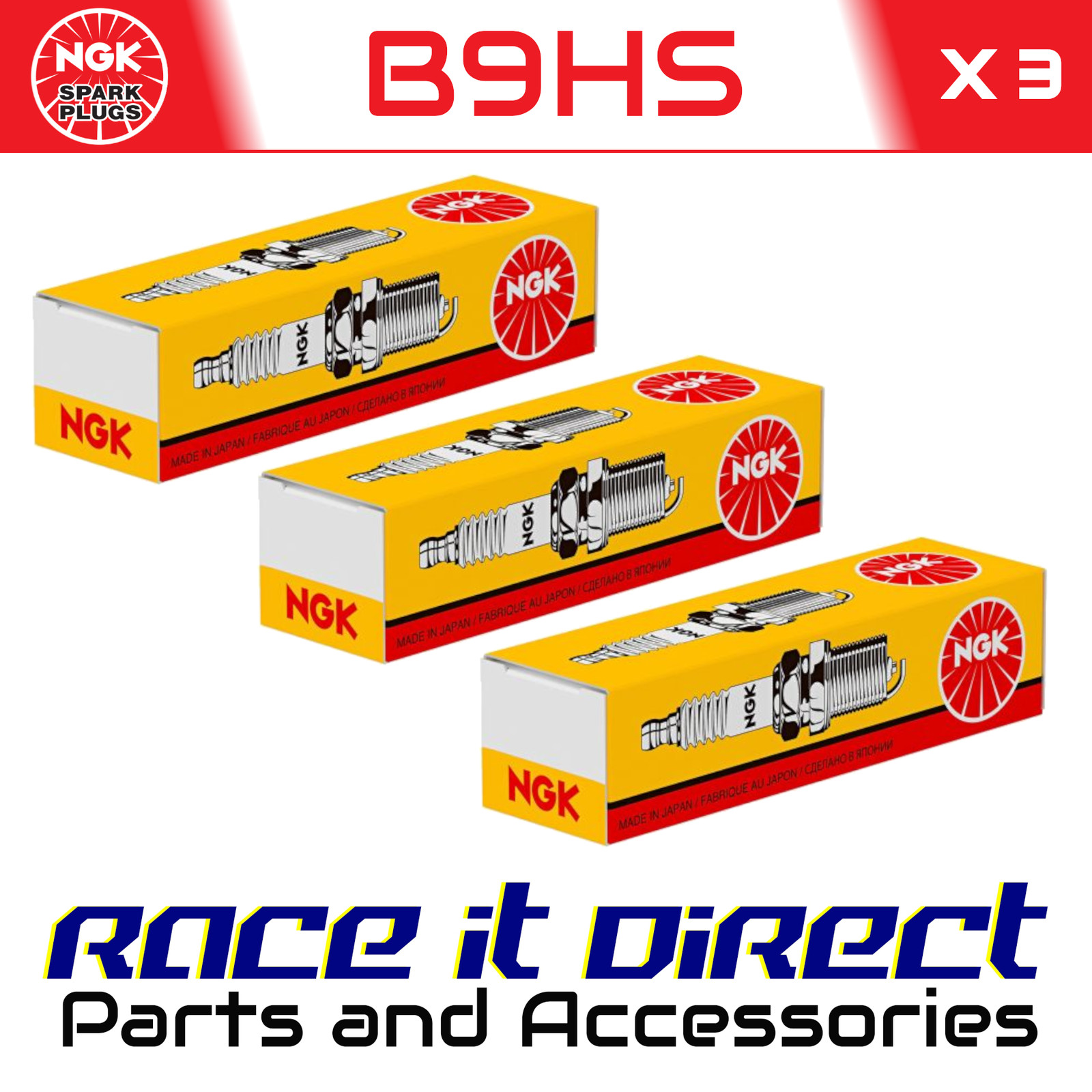 NGK Spark Plug for KAWASAKI KH 250 1977 Standard Japan