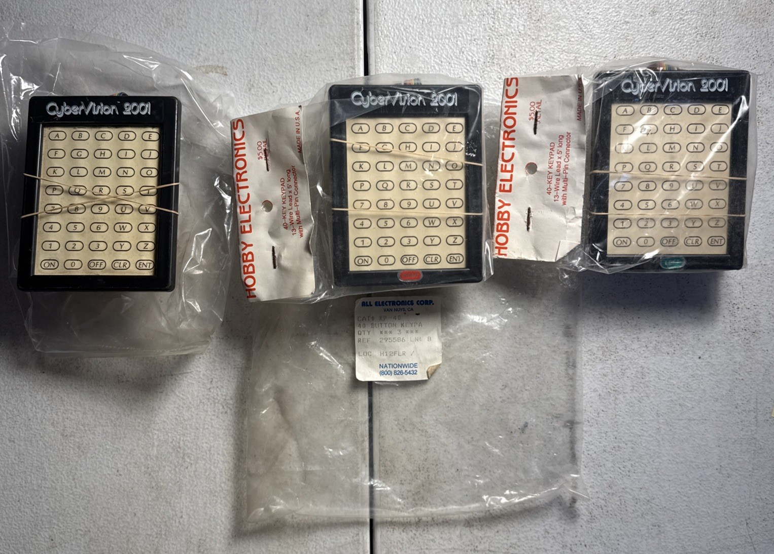 Vintage Computing - Cyber Vision 2001 controls NOS? Left Right Center