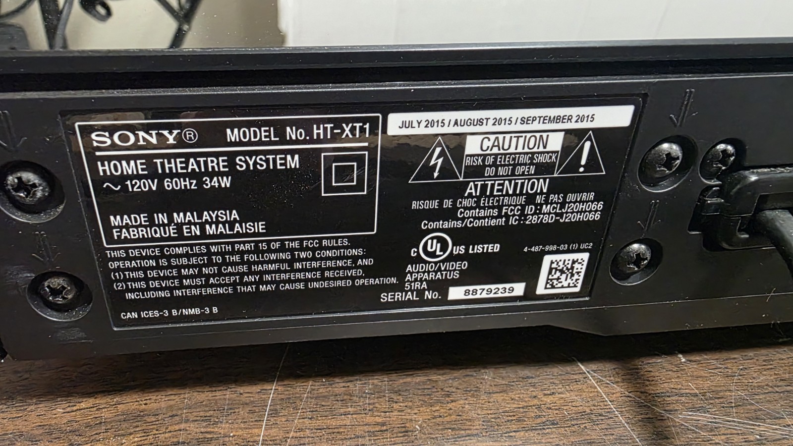 Sony HT-XT1 Home Theatre System Soundbar with Bluetooth