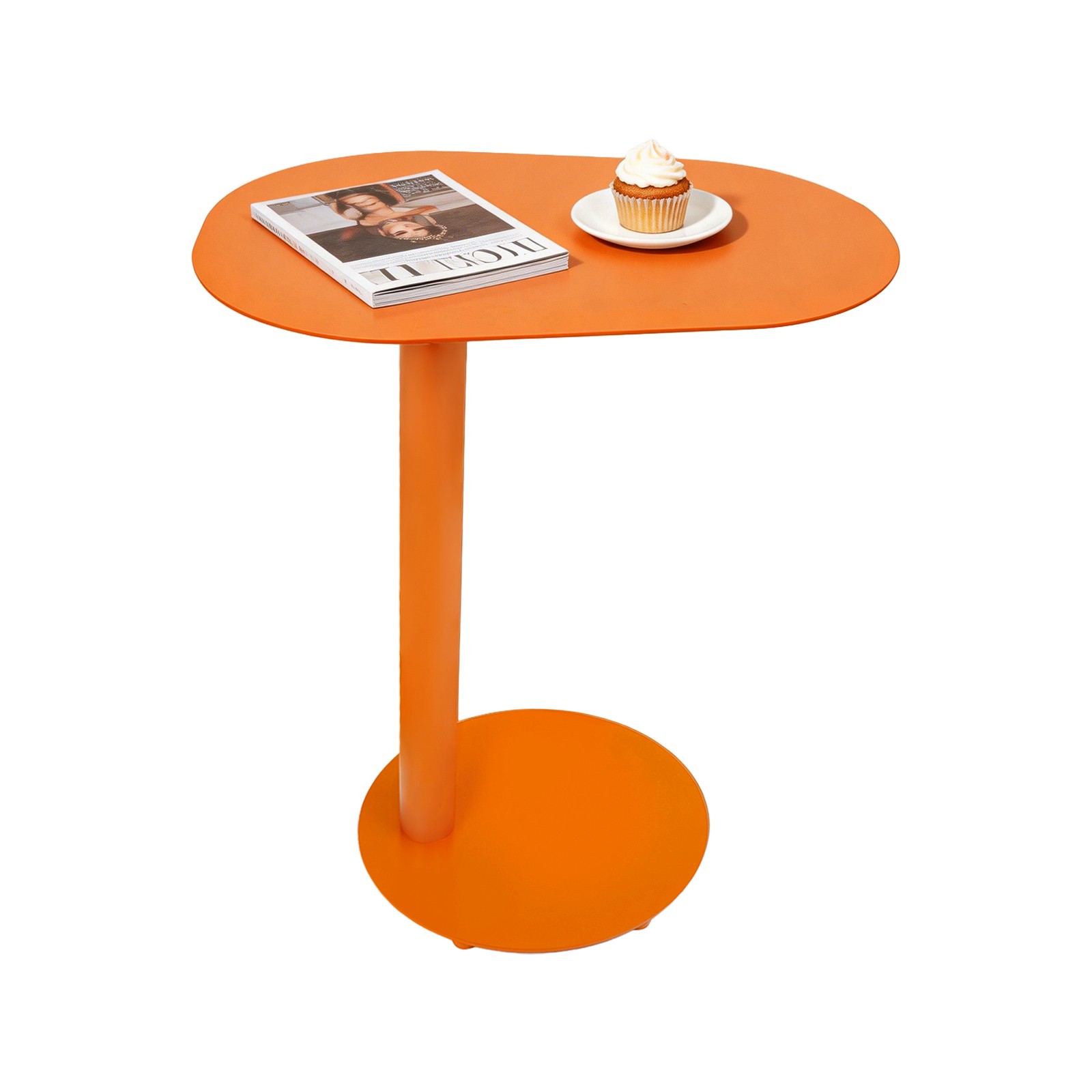 Metal Side Table, Modern Side Table, Modern C-Shaped Side Table