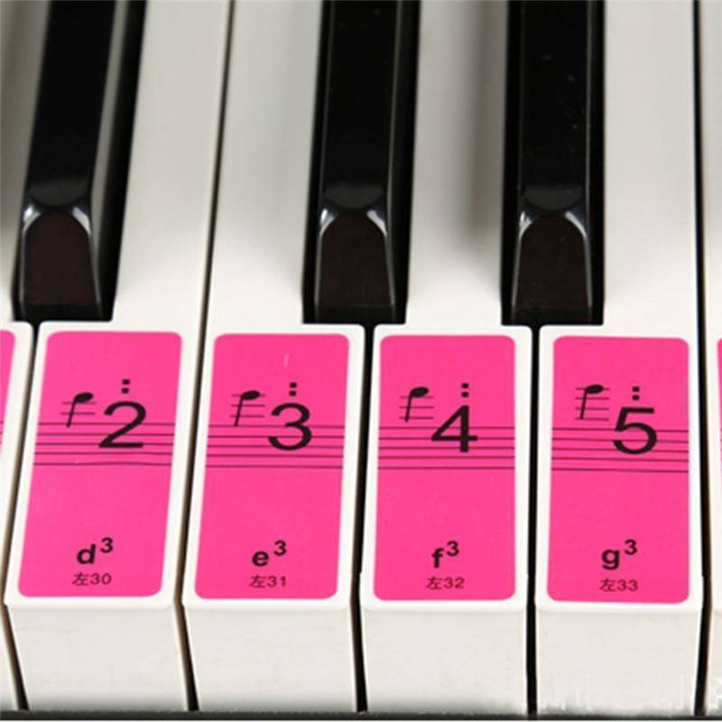 1Set New 88-Key Electronic Keyboard Piano Key Beginner Note Stickers Labels pp