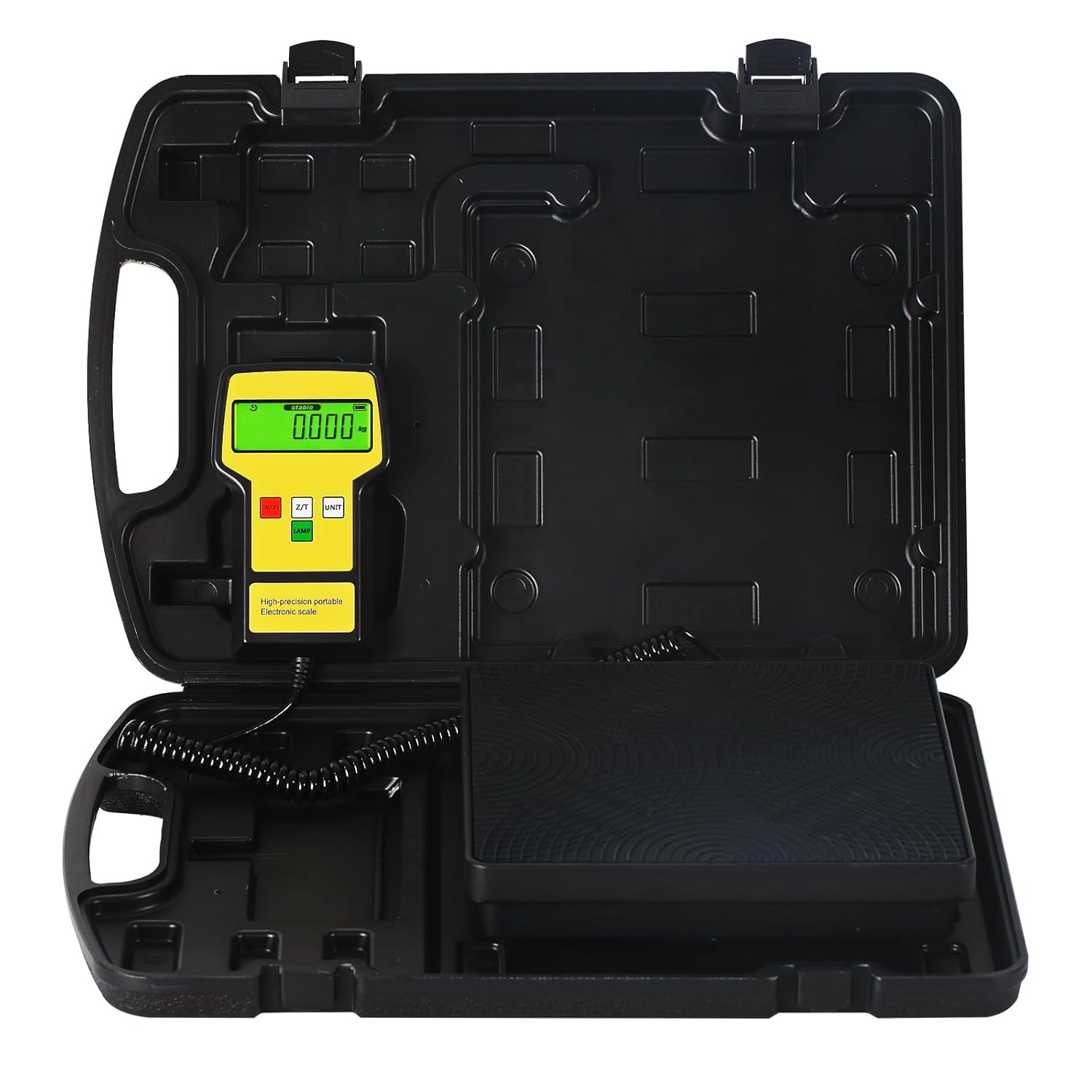 220LBS Electronic Digital Refrigerant Charging Weight Scale with Portable Case,