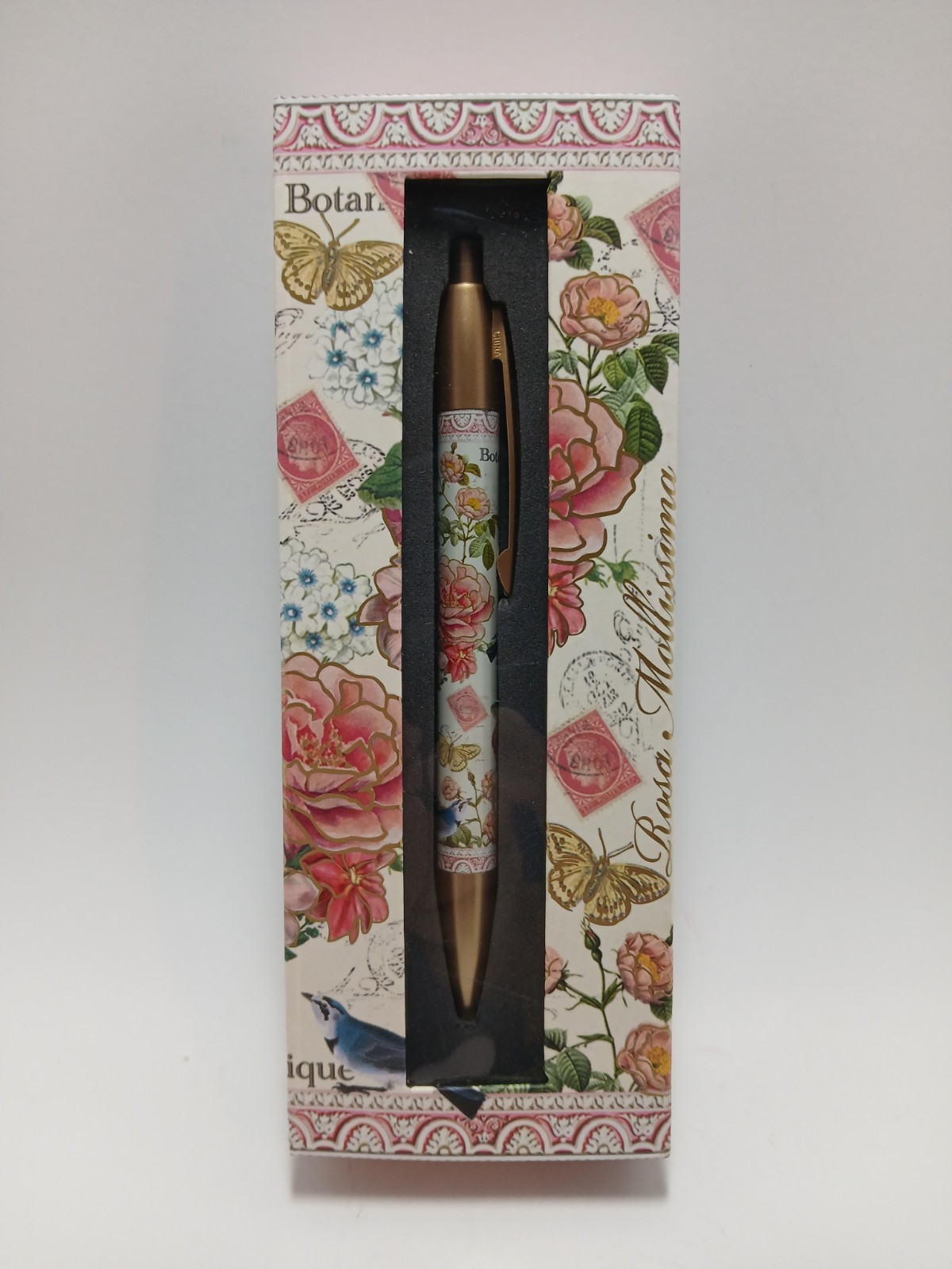 NEW Lady Jane, Ltd. Rosa Mollissima FLORAL Ink Pen in GIFT BOX