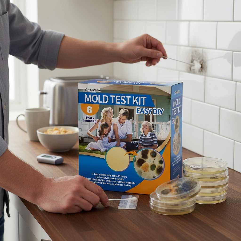 Home Mold  Kit - 6 Tests, Black Mold Detector, Free Lab Analysis