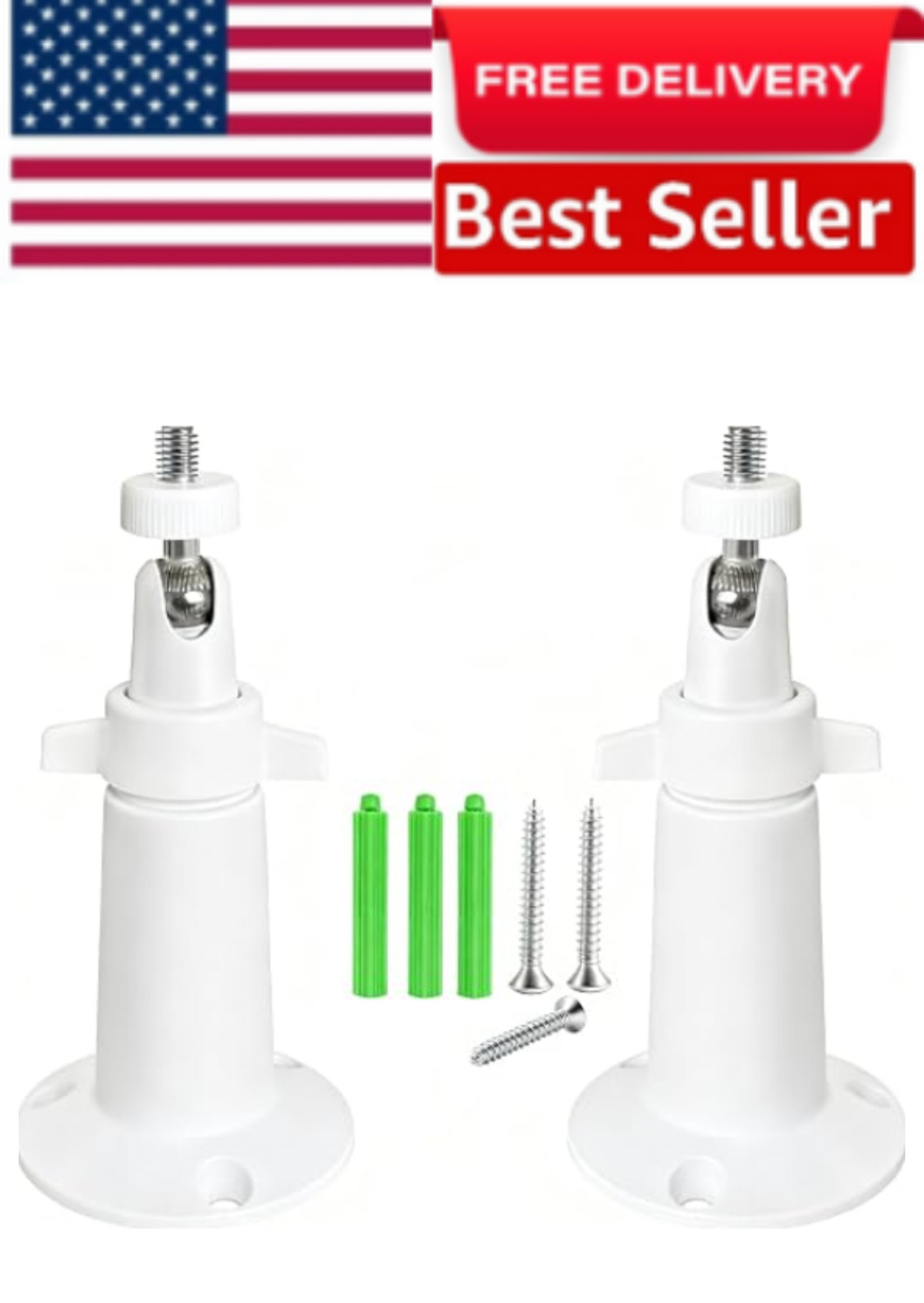 2Pack Security Camera Mounting Bracket for Eufy Solocam S220/C210, Eufycam 2C/2C