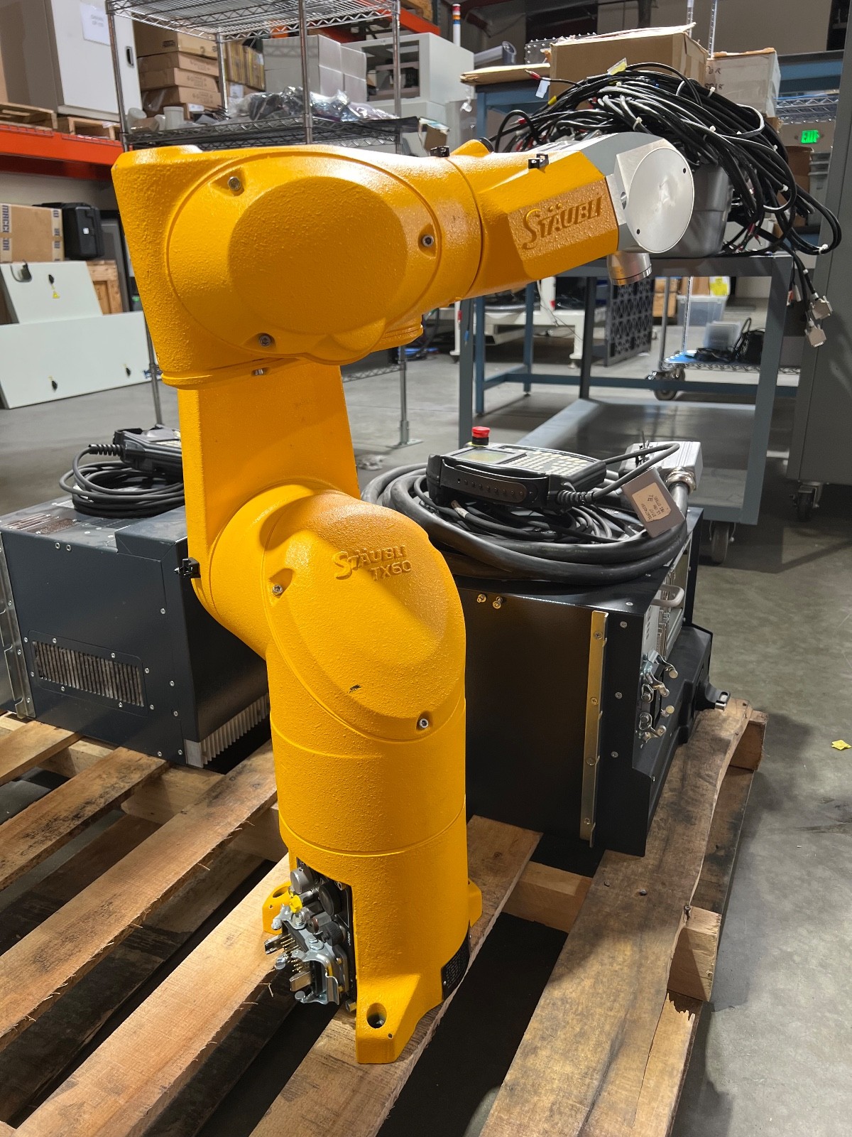 Staubli TX60 6-Axis Robot with CS8C Controller SP1 D21142102 Pendant & Cables