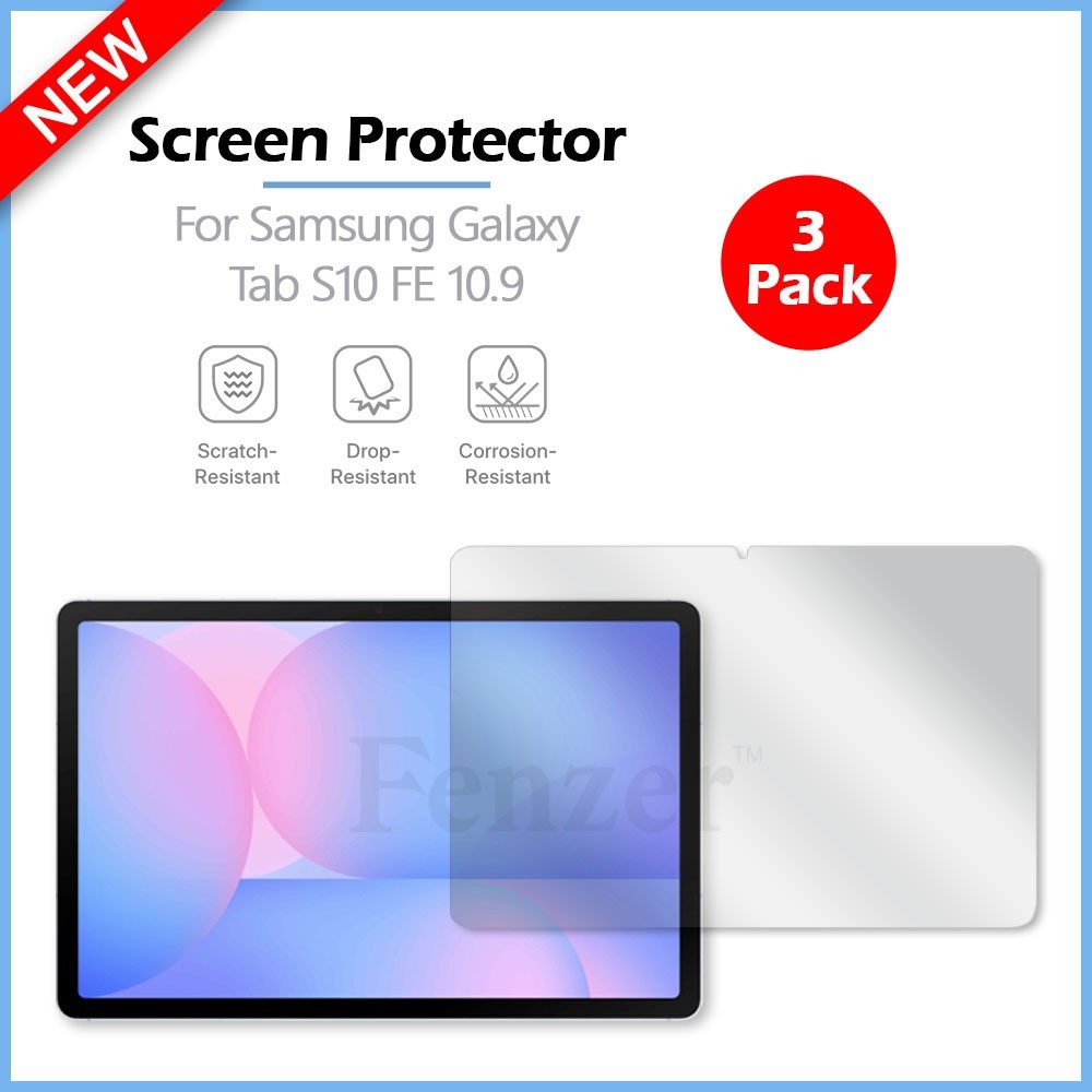 Fenzer | 3pk Screen Protector Saver for Samsung Galaxy Tab S10 FE 10.9 (2025)