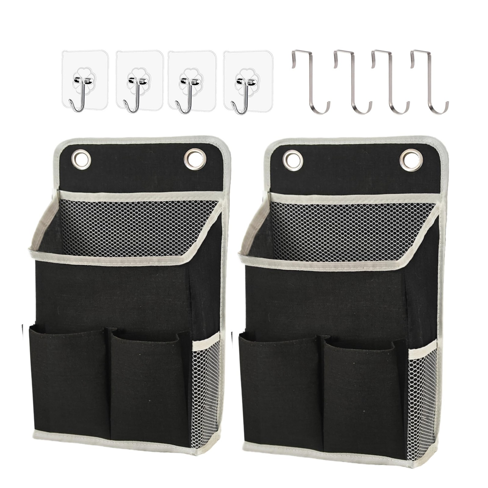 Hanging Basket for Organizing, Wall Organizer with Pockets and Over The Door ...