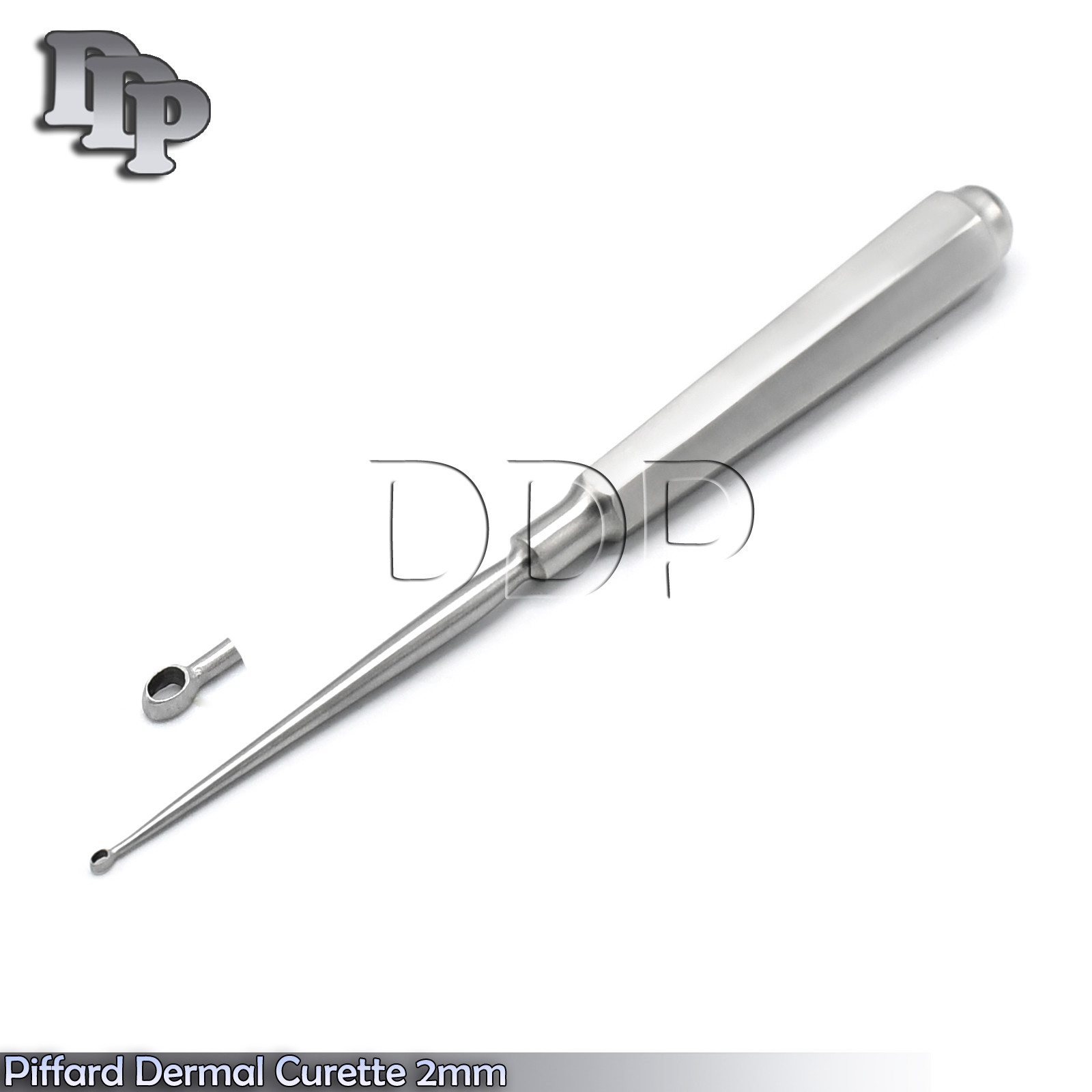 Piffard Dermal Curettes 2MM Oval Shape Cup 6 1/4" Surgical Instruments
