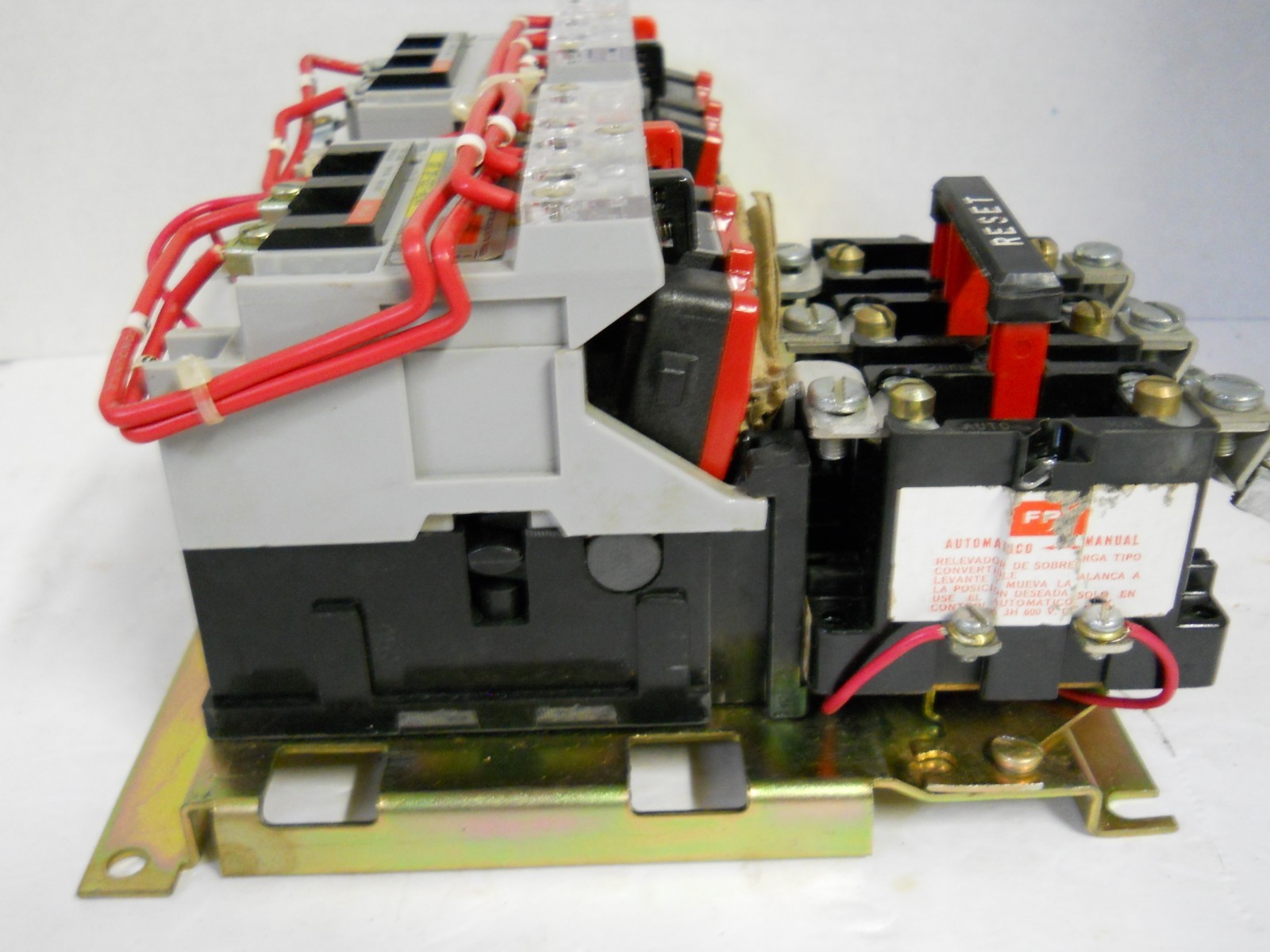 Electric FPE AH34-133-UC 20 Motor Starter 600 VCA w/Reset Federal Pacific NOS