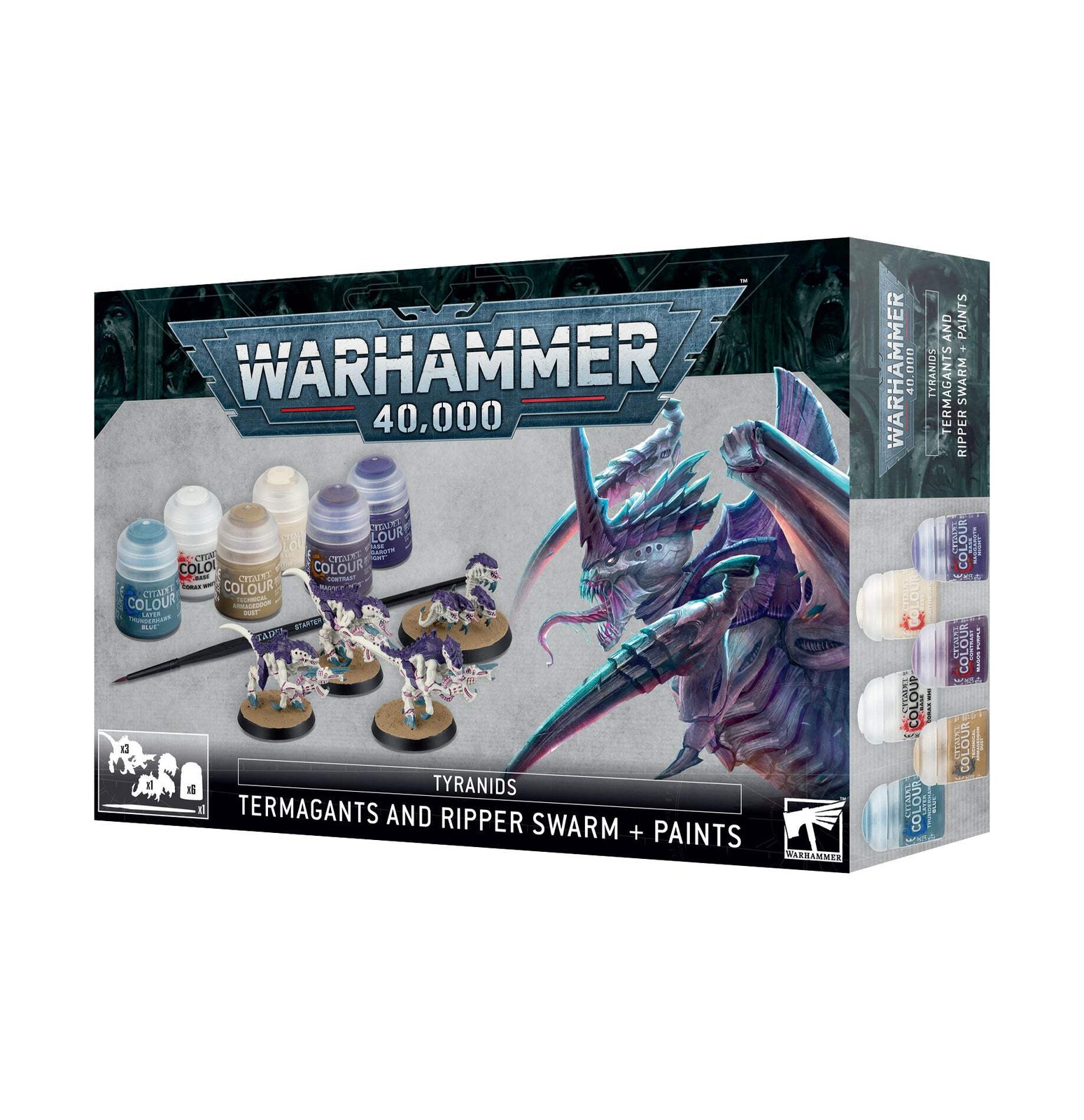 Tyranids Termigants & Ripper Swarm+Paint Set Warhammer 40k