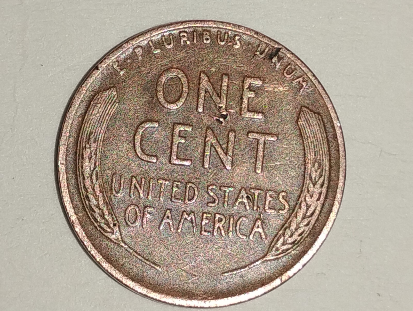 1942 Wheat Penny Not Sure If It Has  A  Maker's Mark