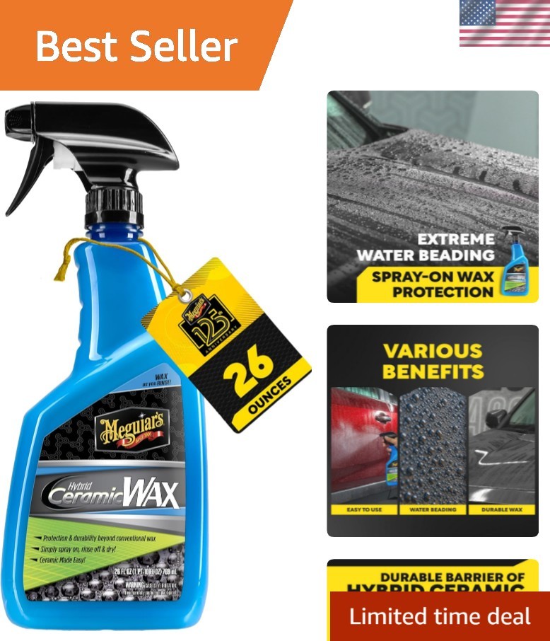 Hybrid Ceramic Wax, Easy-to-Use Spray Wax for Car Detailing with the Superior...