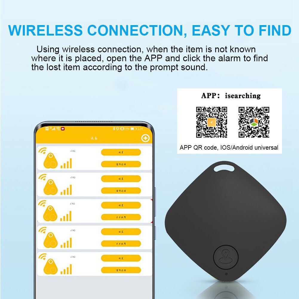 10X Tile GPS Tracker Wireless Bluetooth Anti-Lost Tracker Wallet Key Pet Finder