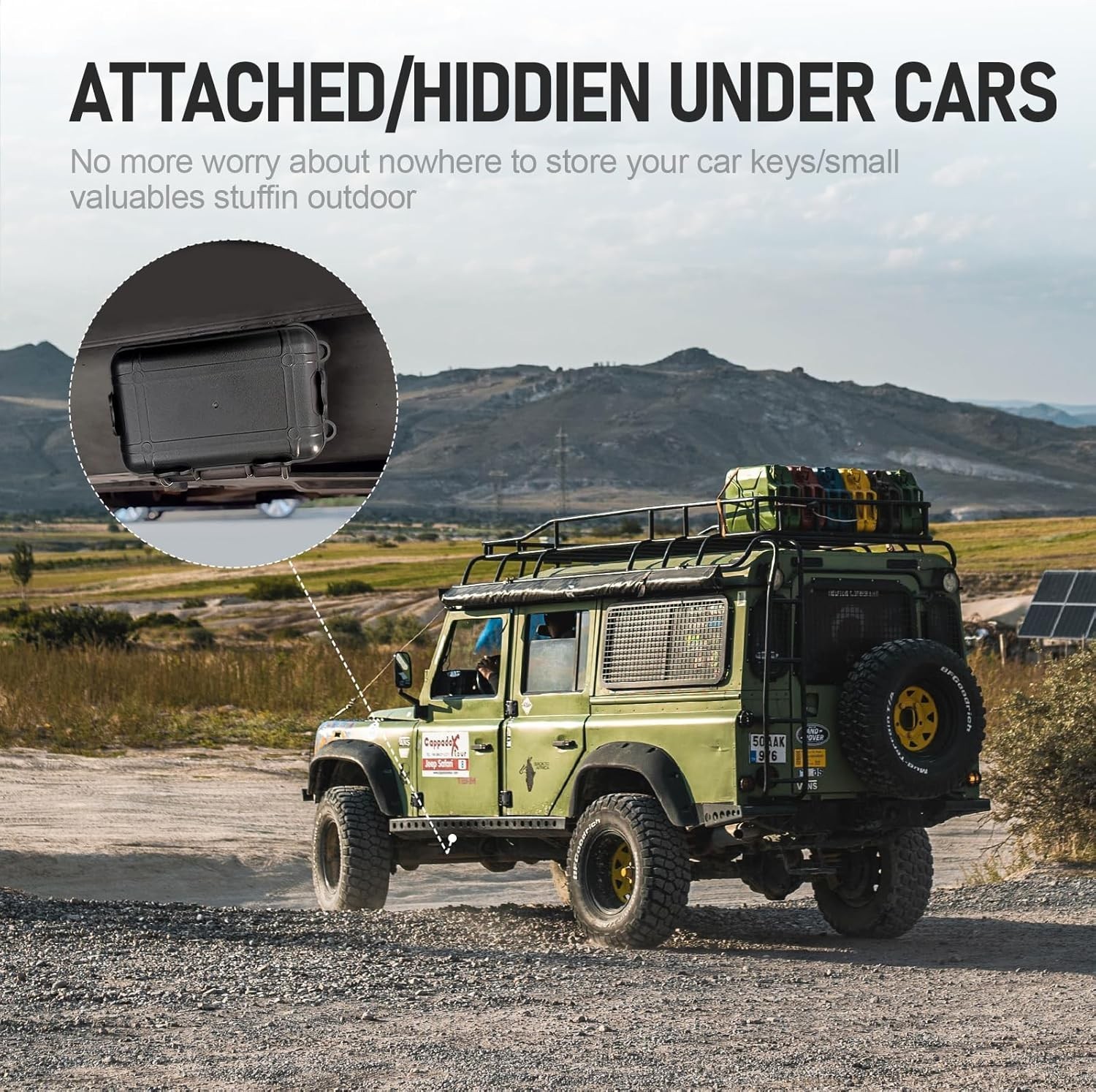 Magnetic Key Box,Magnet Key Holder Under car,Hide a Key Magnetic Regular