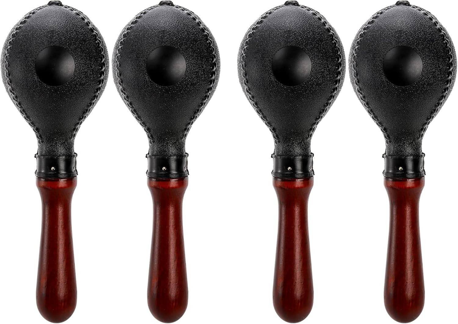 Set of 4 Wood Concert Maracas, Rumba Shakers Rattle Hand Percussion, Great Music