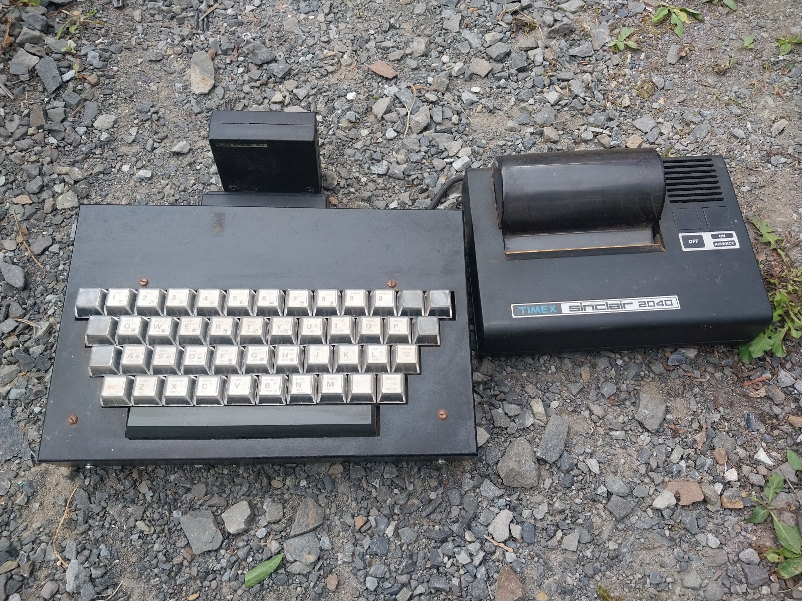 Weird Metal Sinclair ZX81 Microcomputer + Printer 16K RAM / Old Vintage Computer
