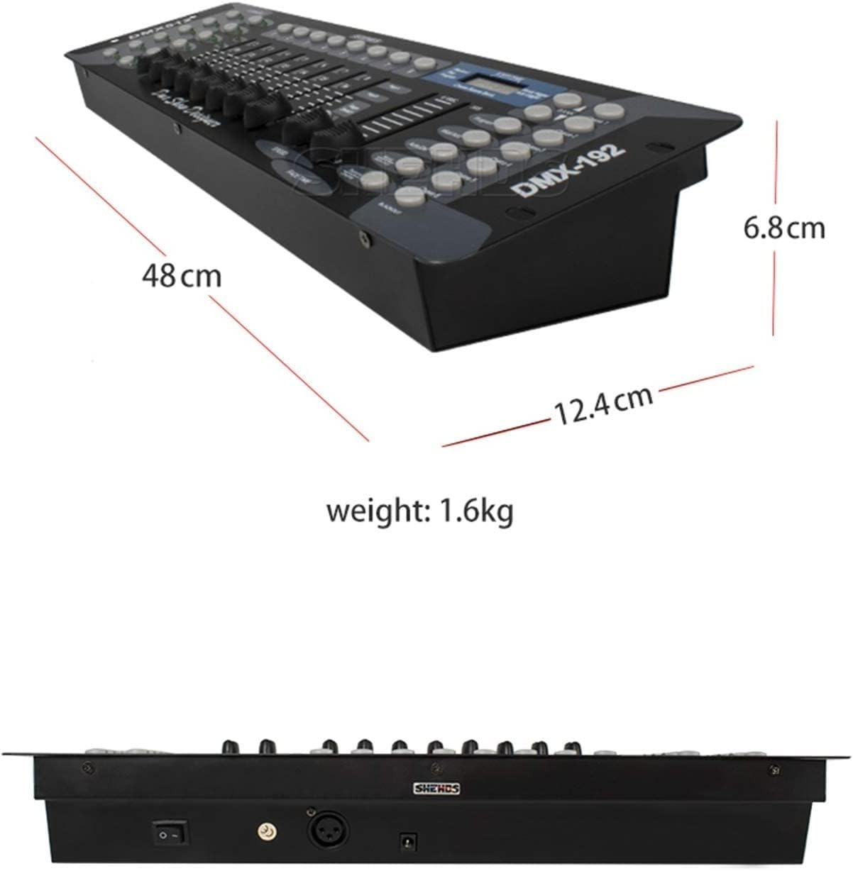 192 DMX DJ Controller - LCD Display DMX Controller for DJ Lights, Pubs, Night...