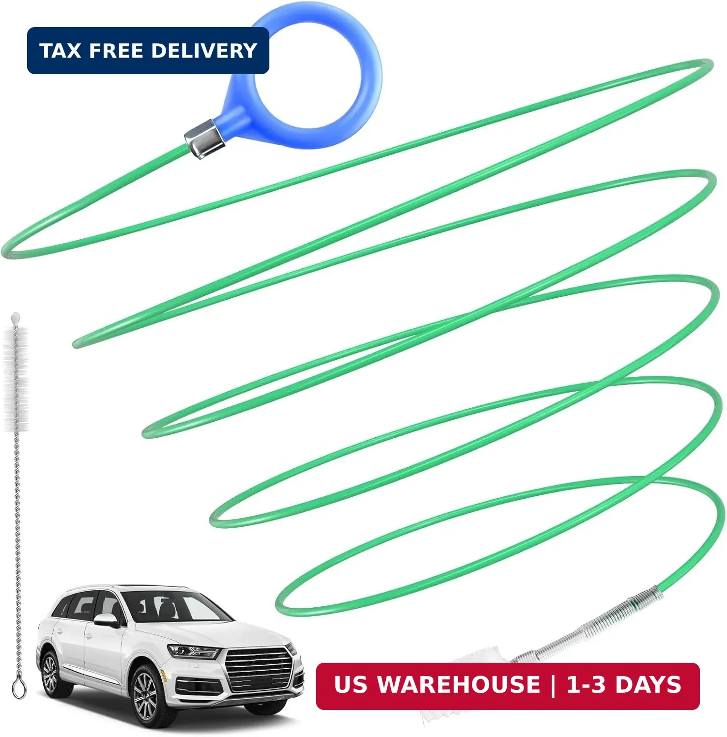 Auto Sunroof Drain Cleaning Tool, 78 Inch Flexible Tube Cleaning Brush, Drain Br