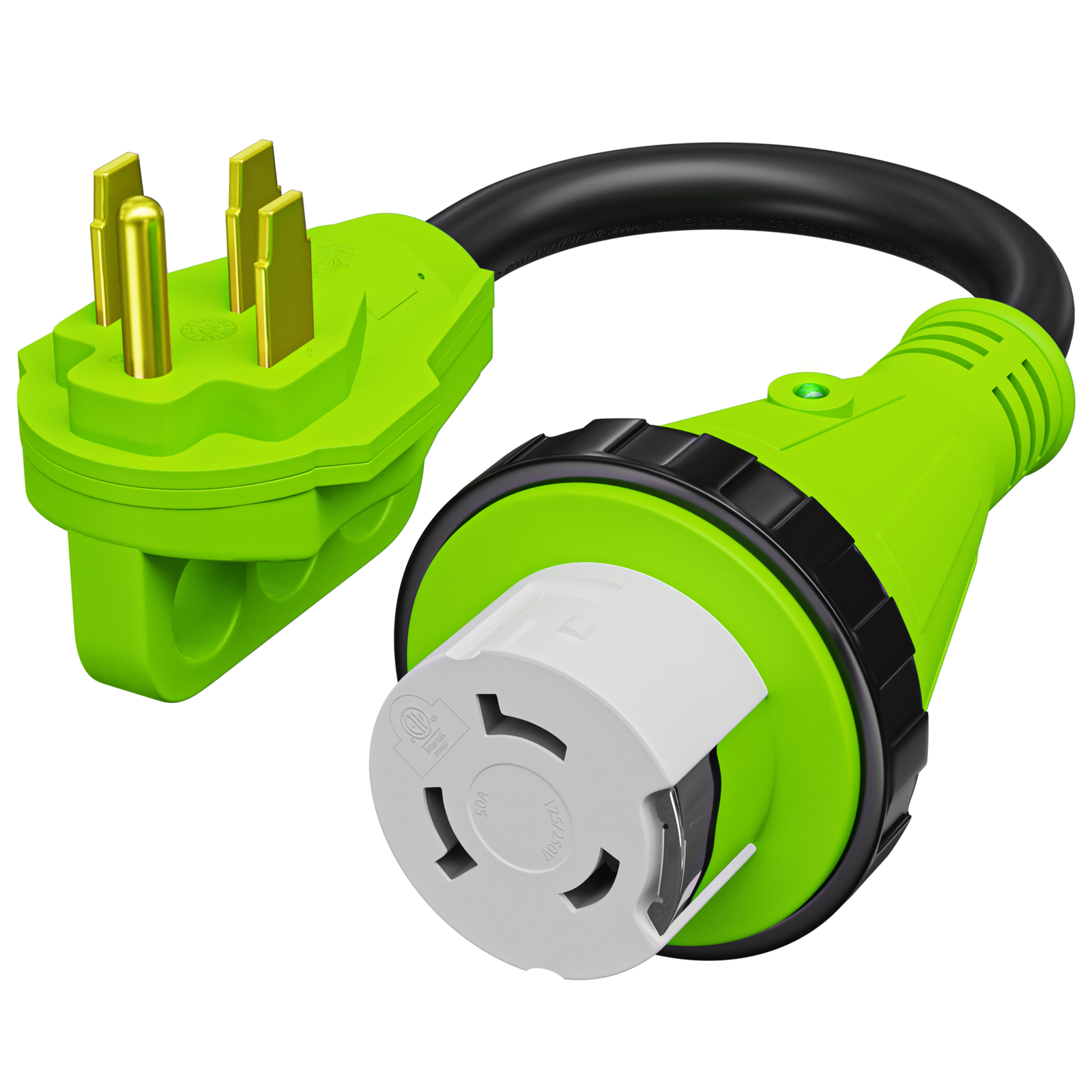 RV Power Cord Adapter 50 amp Male 14-50P to 50 amp twist lock female SS2-50R