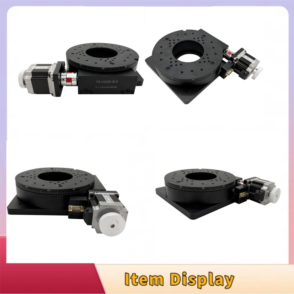 Worm Gear Self-Locking Motorized Rotary Table Digital Driver Electric Indexing