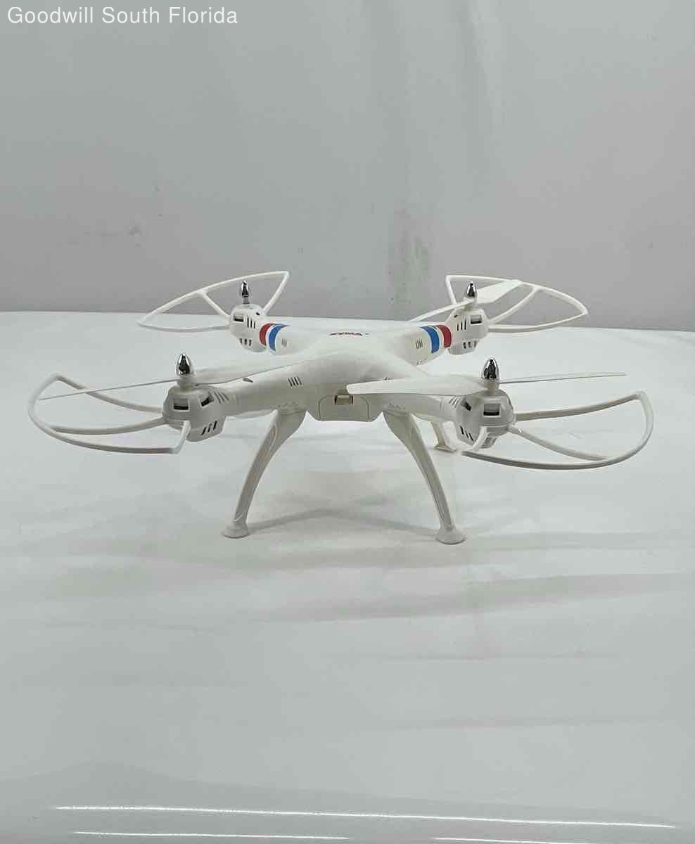 Syma White Red Propeller Guards Foldable Quadcopter Drone With Controller