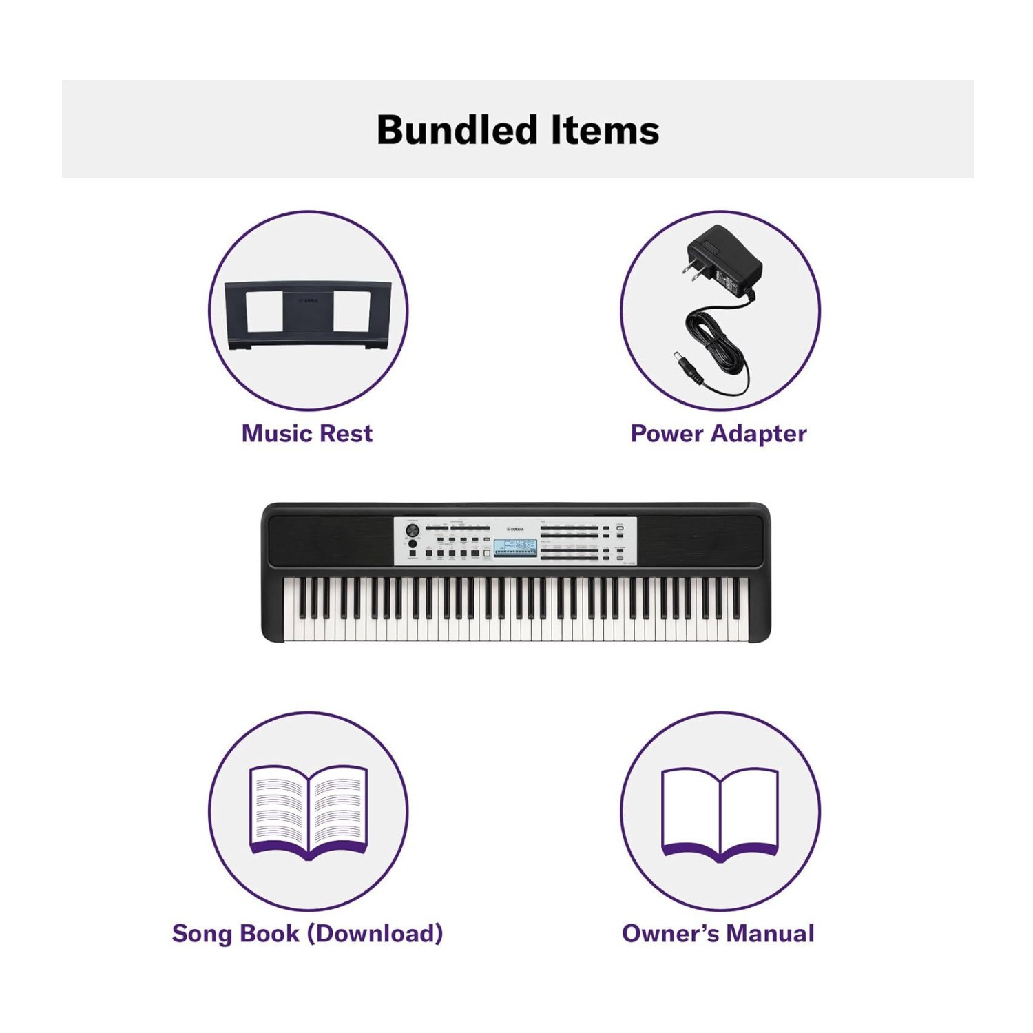 Yamaha YPT-W320 76-Key Touch-Sensitive Portable Keyboard