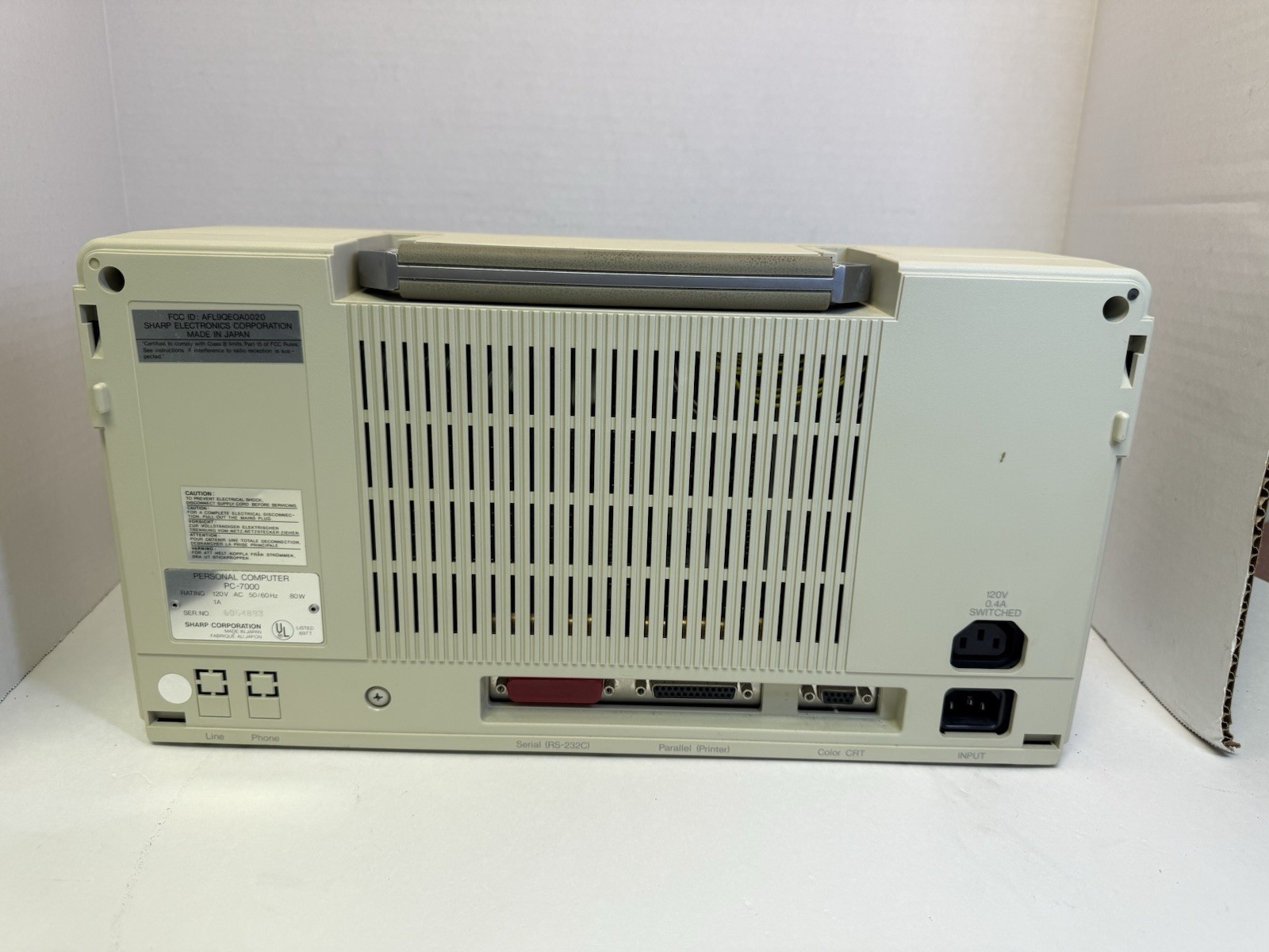 VINTAGE SHARP ELECTRONICS PC-7000 PERSONAL COMPUTER AS IS NEEDS REPAIR