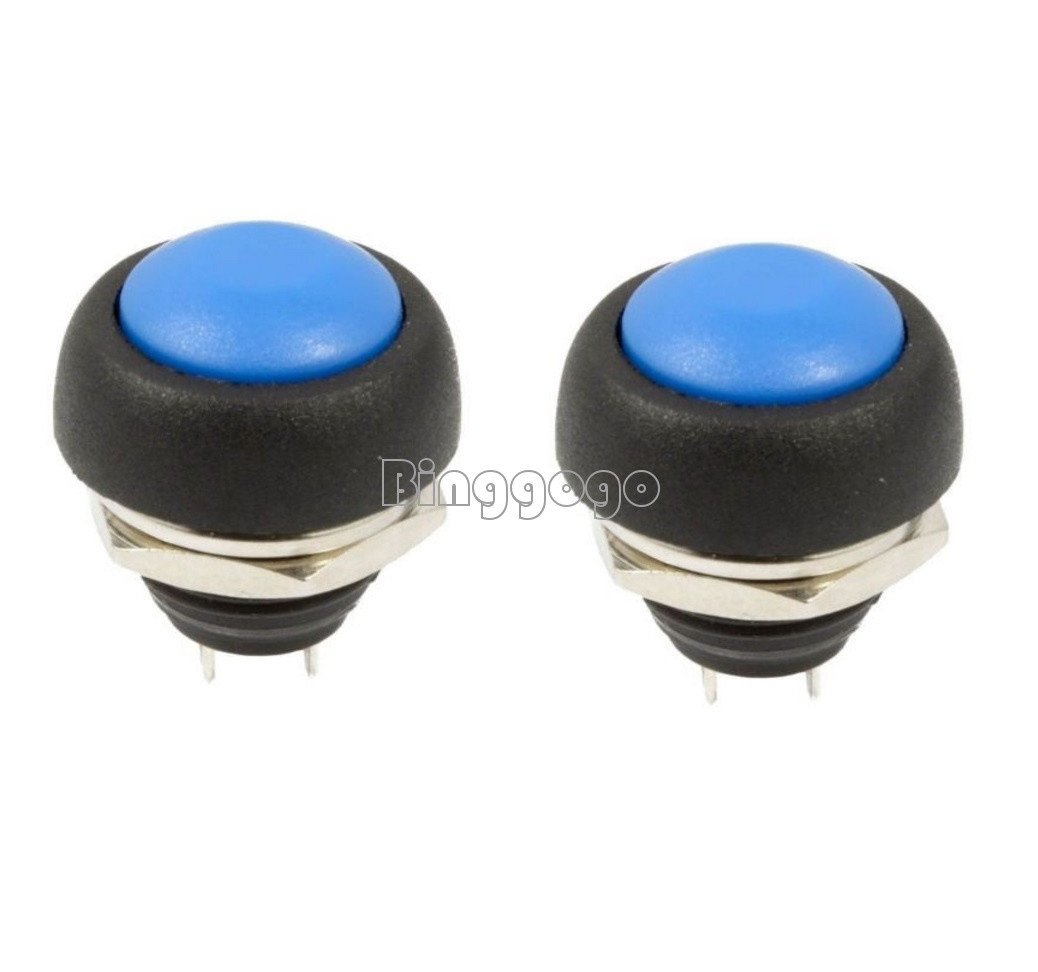2/5pcs 6 colors 12mm mini round switch waterproof momentary on/off push button