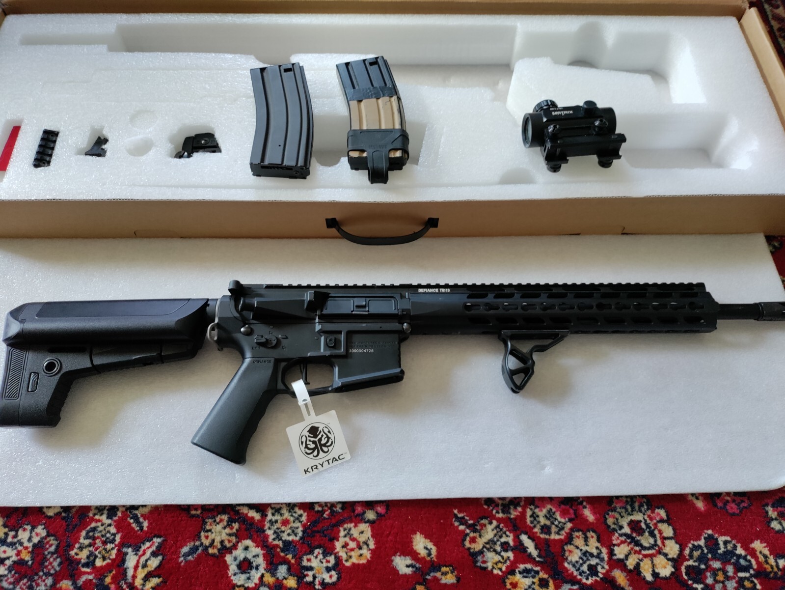 Krytac Trident SPR Mk2 AIRSOFT Gun with extras