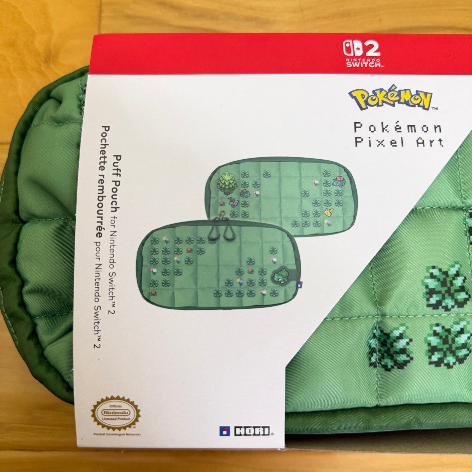 HORI Pokemon Pixel Art Bundle Nintendo Switch Wireless Controller Pouch Case NEW