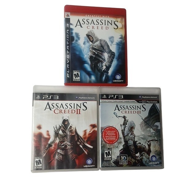 Assassins Creed Trilogy PS3 Bundle Multi Action Adventure Games