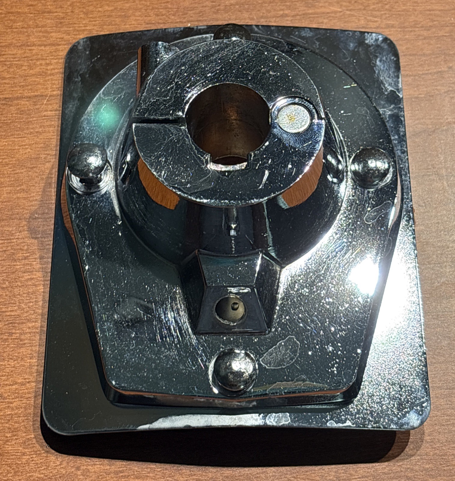 Remo Bass drum tom mount bracket with backing plate & screws.  1-1/16” Top Hole.