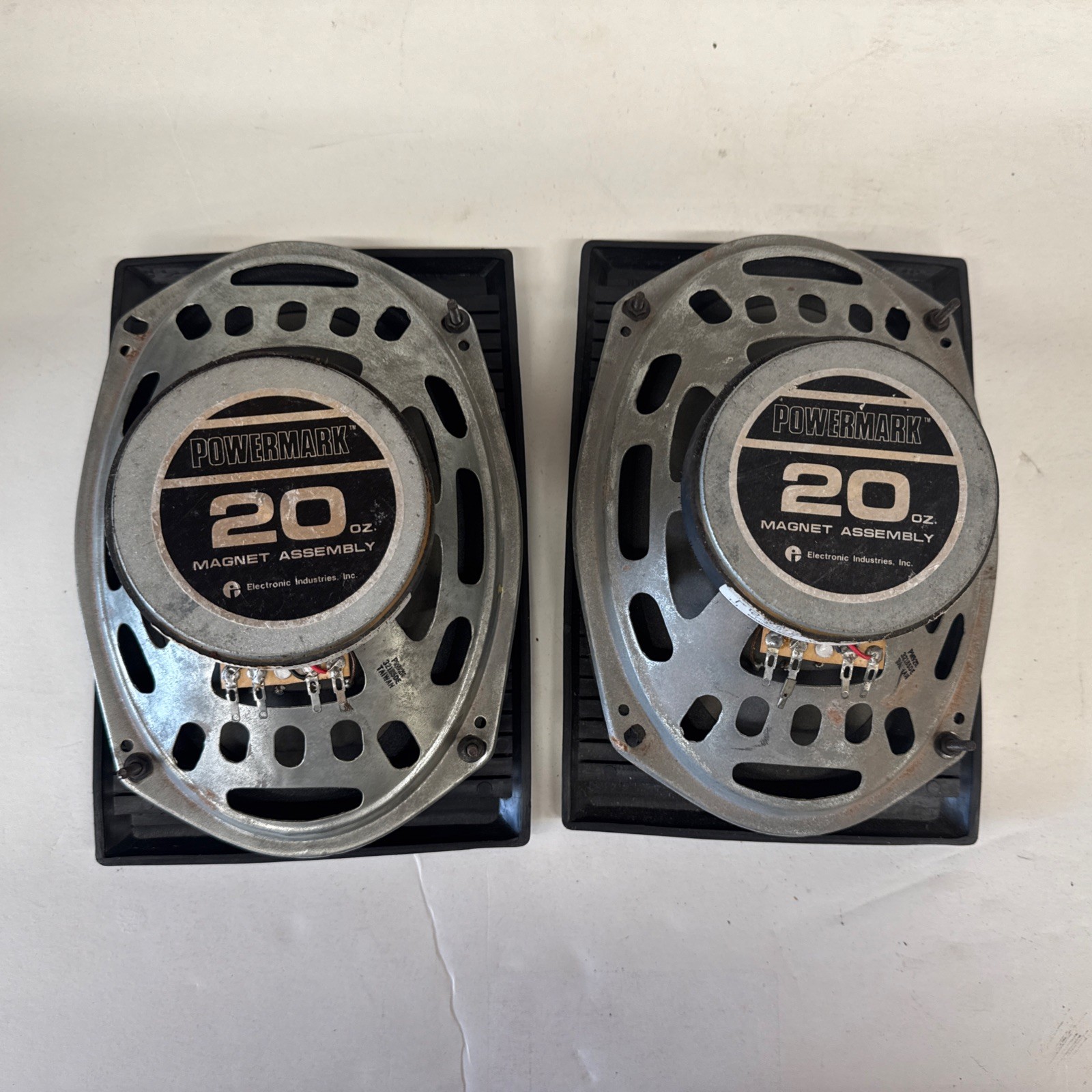 1- Pair Powermark Car Speakers Used 20 Oz