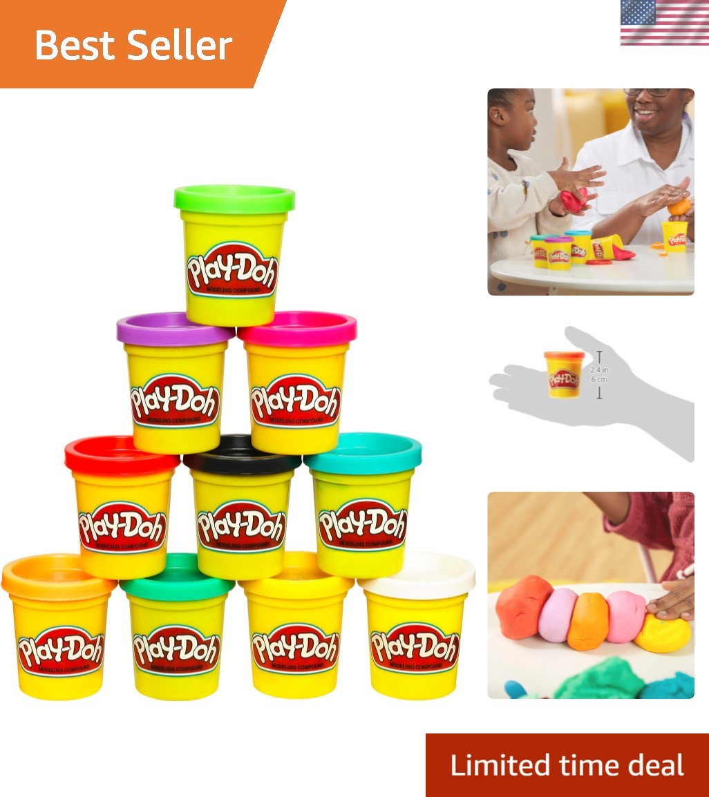 10-Pack of Play-Doh Non-Toxic Cans - Perfect for Preschool Activities and Gifts!