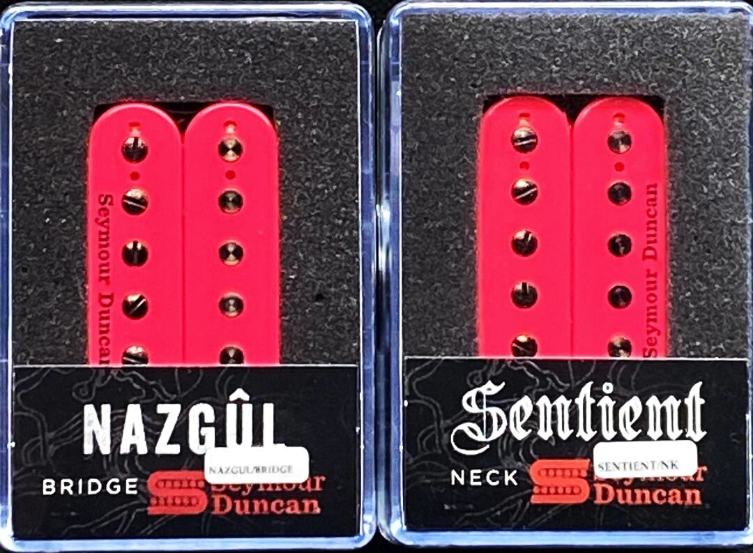 Seymour Duncan Nazgul & Sentient Neck 6 String Set - Neon Pink
