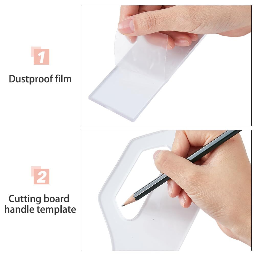3Pcs Handle Template Cutting Board 3 Styles Templates for Woodworking Acrylic...