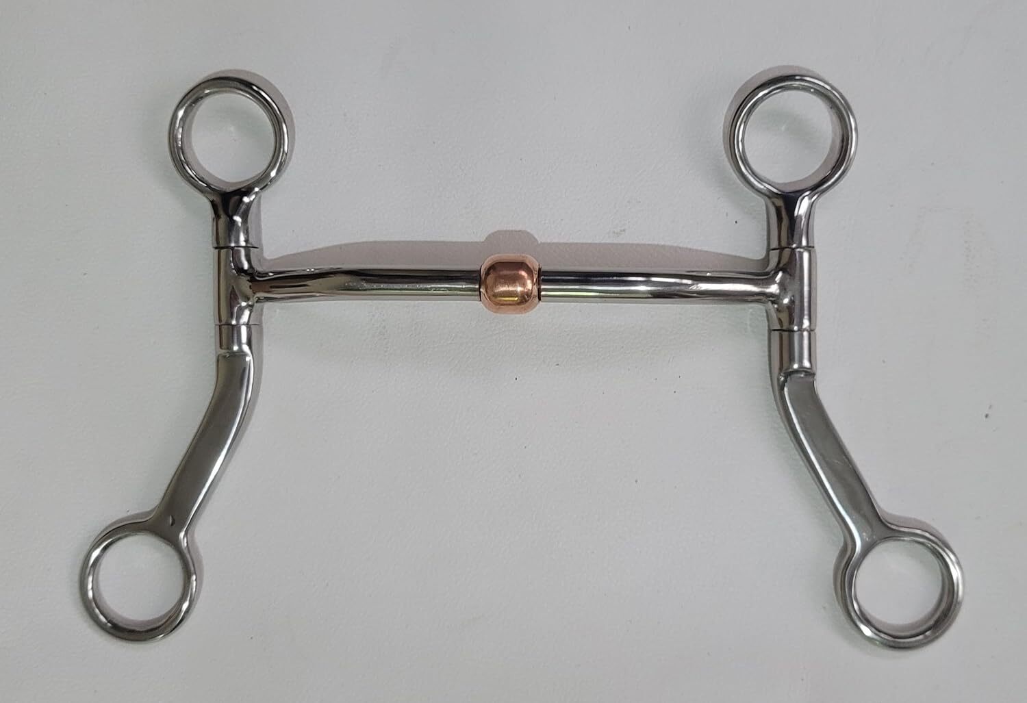 Stainless Steel Western Flat Shank Copper Comfort Gaited Horse Bit