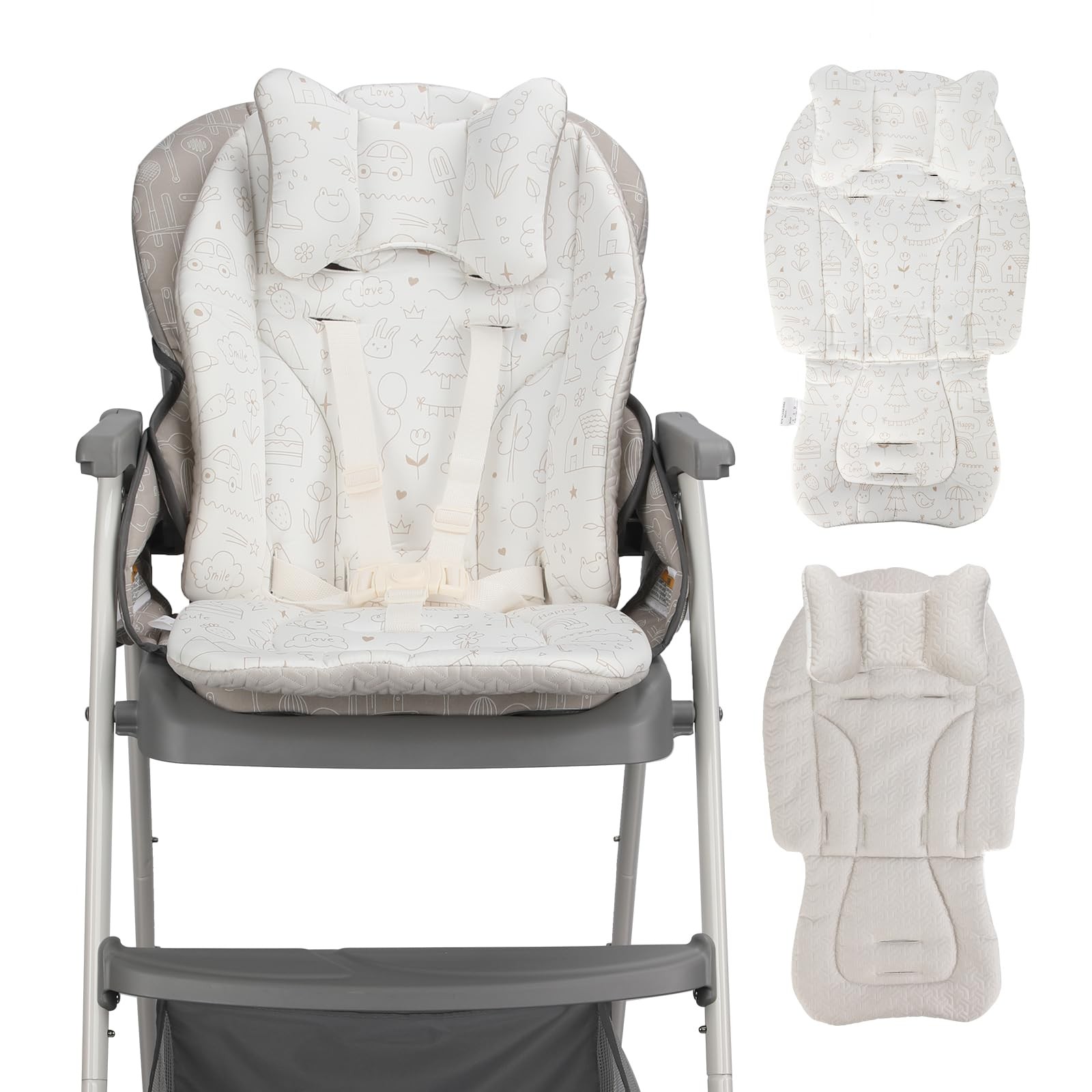 High Chair Cover Compatible with Graco - Detachable & Machine Washable, Soft ...