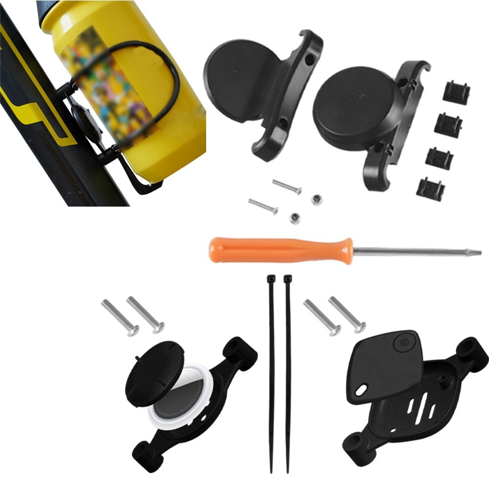 Compact Bicycle Water Bottle Cage Bracket with Secure Screws and Clips