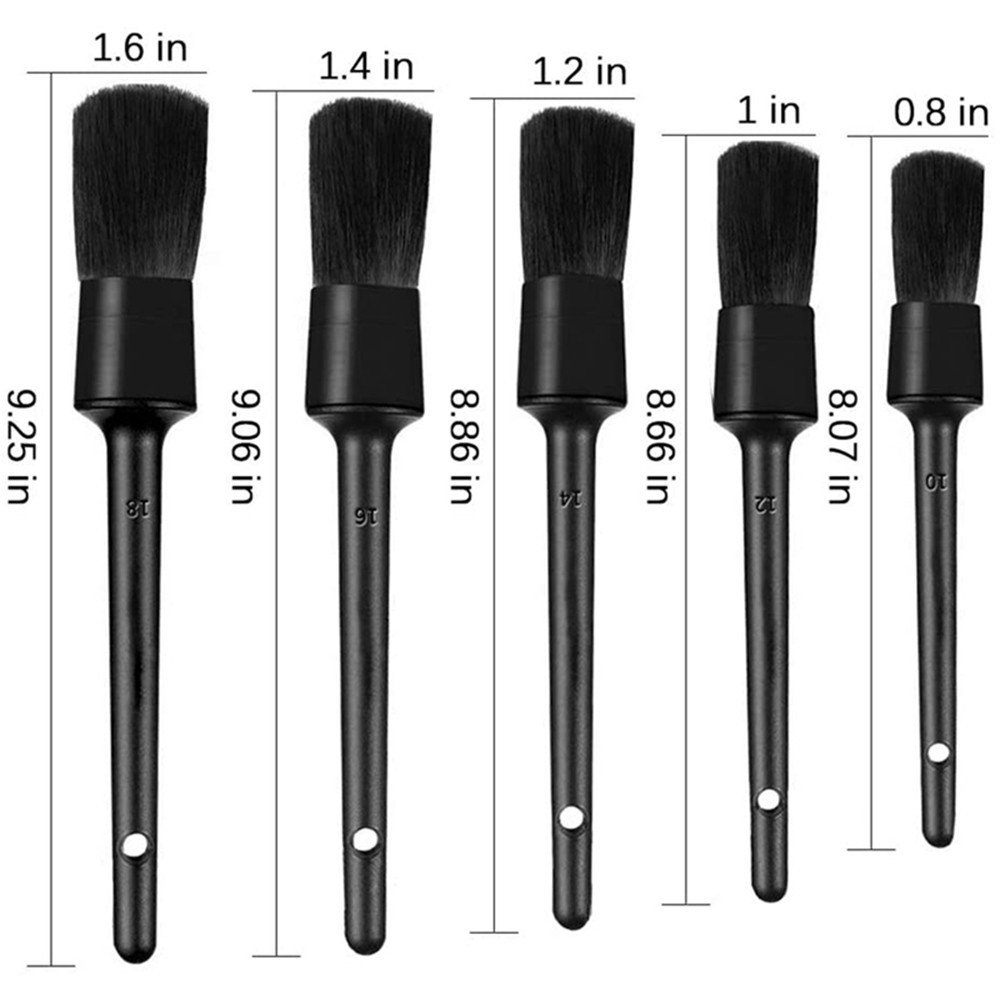 5Pcs Detail Car Interior Air-conditioner Cleaning Brush Multifunction Washing
