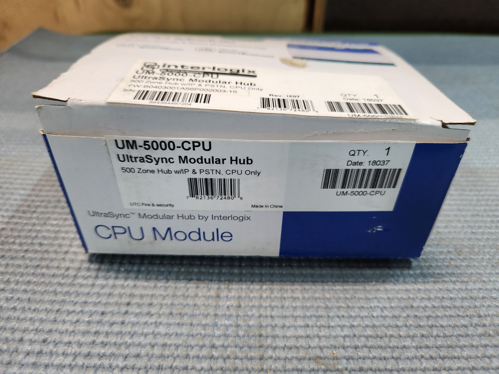 Interlogix UM-5000-CPU UltraSync 500 Zone Modular Hub