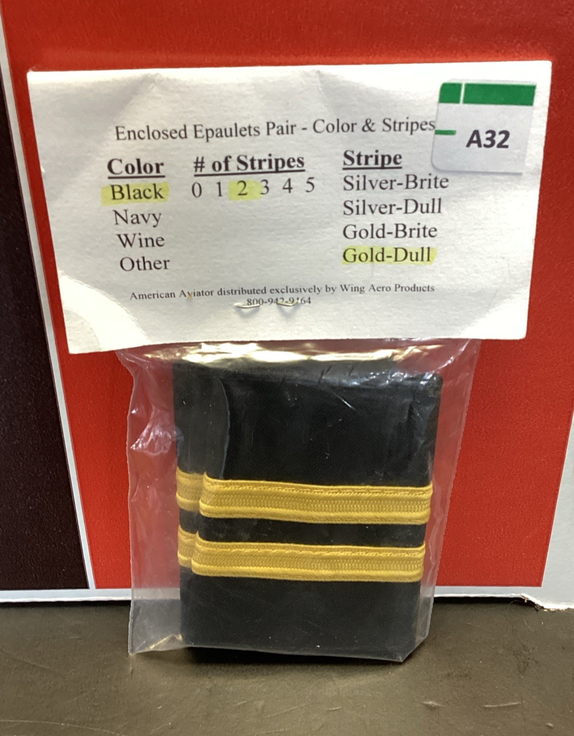Professional Pilot Epaulets