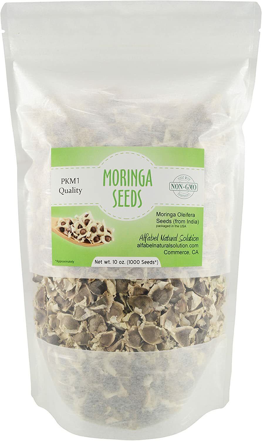 10 oz. Moringa Seeds Non-GMO PKM1 Premium Quality - Organically Grown