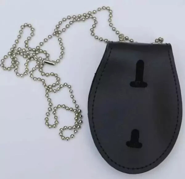 Us Officer Style Badge Clip/Neck Hanger Combo W/Chain