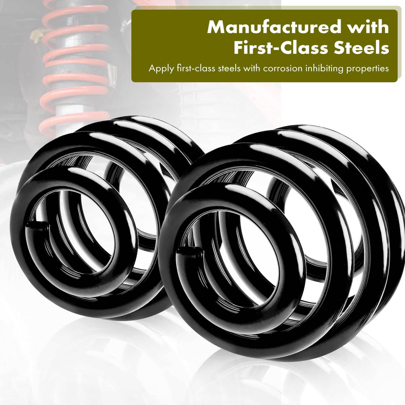 2Pcs Coil Springs for Chevrolet Malibu Monte Carlo El Camino GMC Olds Buick Rear