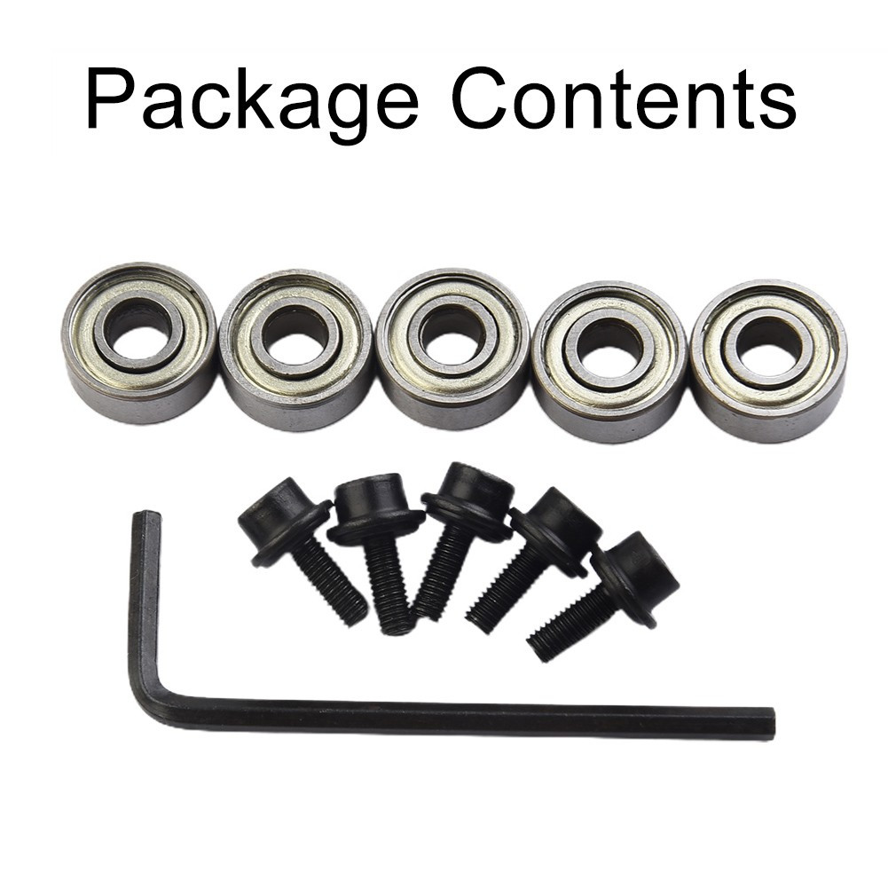 Router Bit Bearing Top Shank Steel For Flush Trim Inner 4.76 Outer 12.7mm