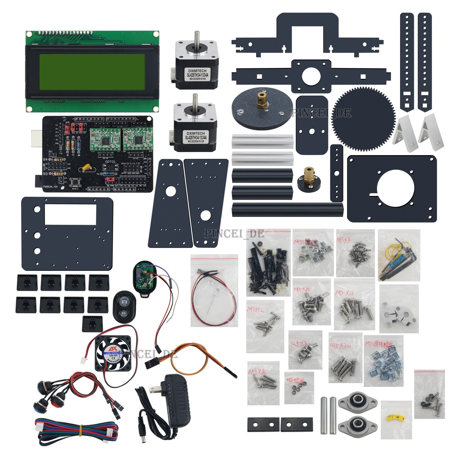 Unassembled 3D Laser Scanner DIY Kit Supports Phone Camera for Maker Project