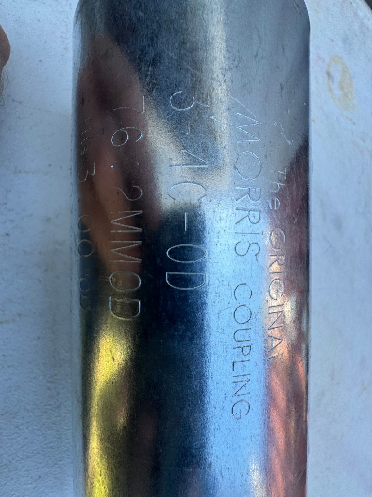 Morris 3-4C-OD Galvanized Compression Coupling 3" OD 76.2MM 4-Bolt NOS